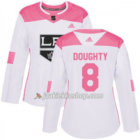 Nainen NHL Los Angeles Kings Pelipaita Drew Doughty 8 Adidas 2017-2018 Valkoinen Vaaleanpunainen Fashion Authentic Nainen NHL Los Angeles Kings Pelipaita Drew Doughty 8 Adidas 2017-2018 Valkoinen Vaaleanpunainen Fashion Authentic